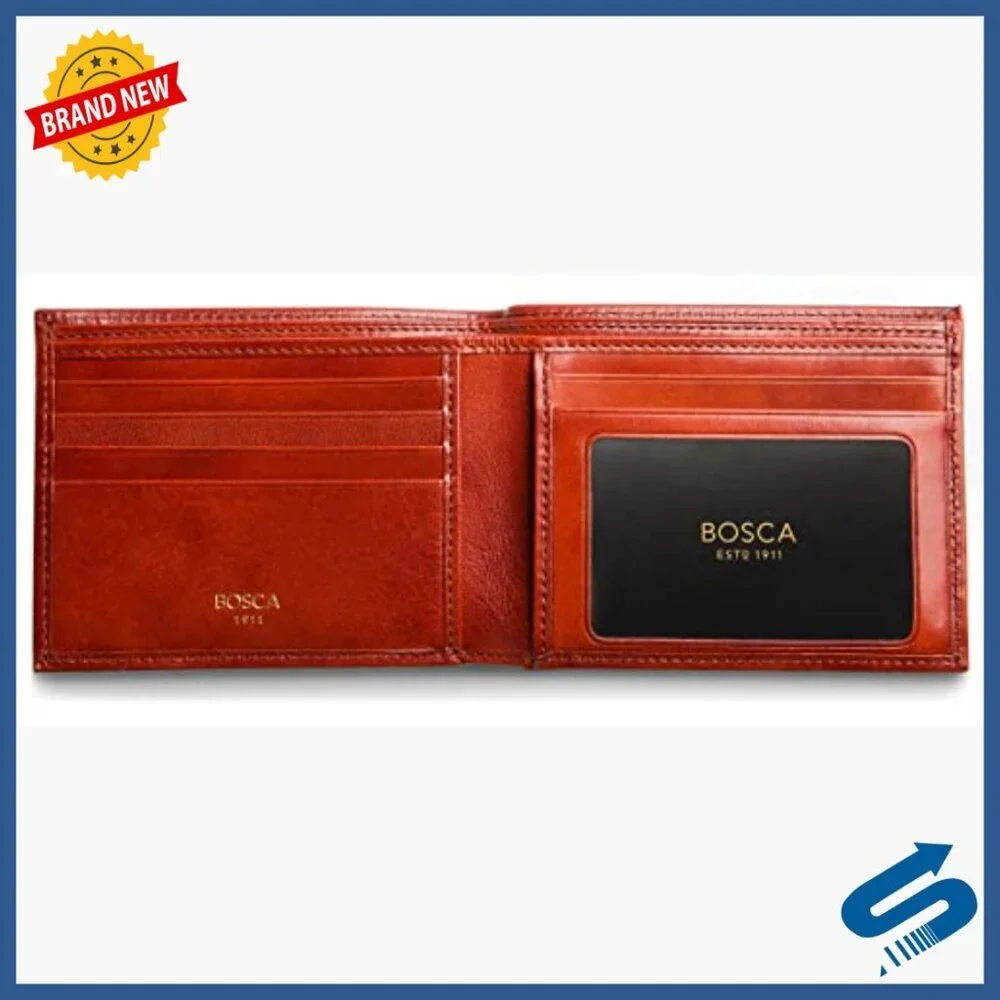 Men's RFID Blocking Leather Executive Wallet with ID Window